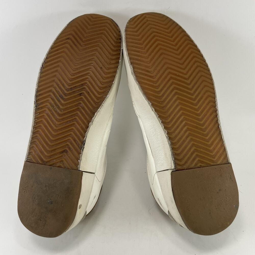 Golden Goose Super-Star White Leather Sneakers Grey Suede Star Taupe 39/9 - Picture 6 of 14